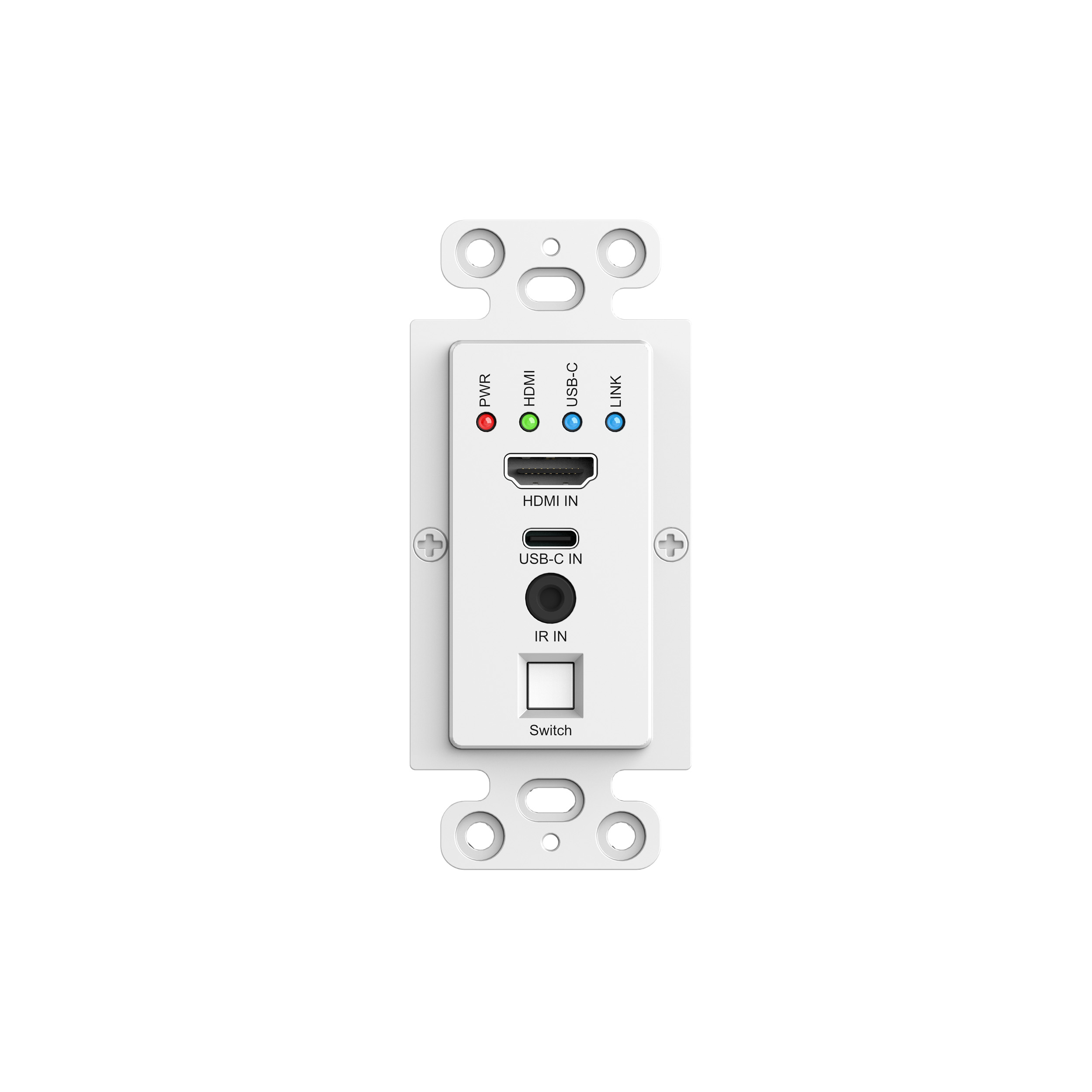 HDMI+USB-C Wallplate Extender-70m 4K@60HZ 4:4:4