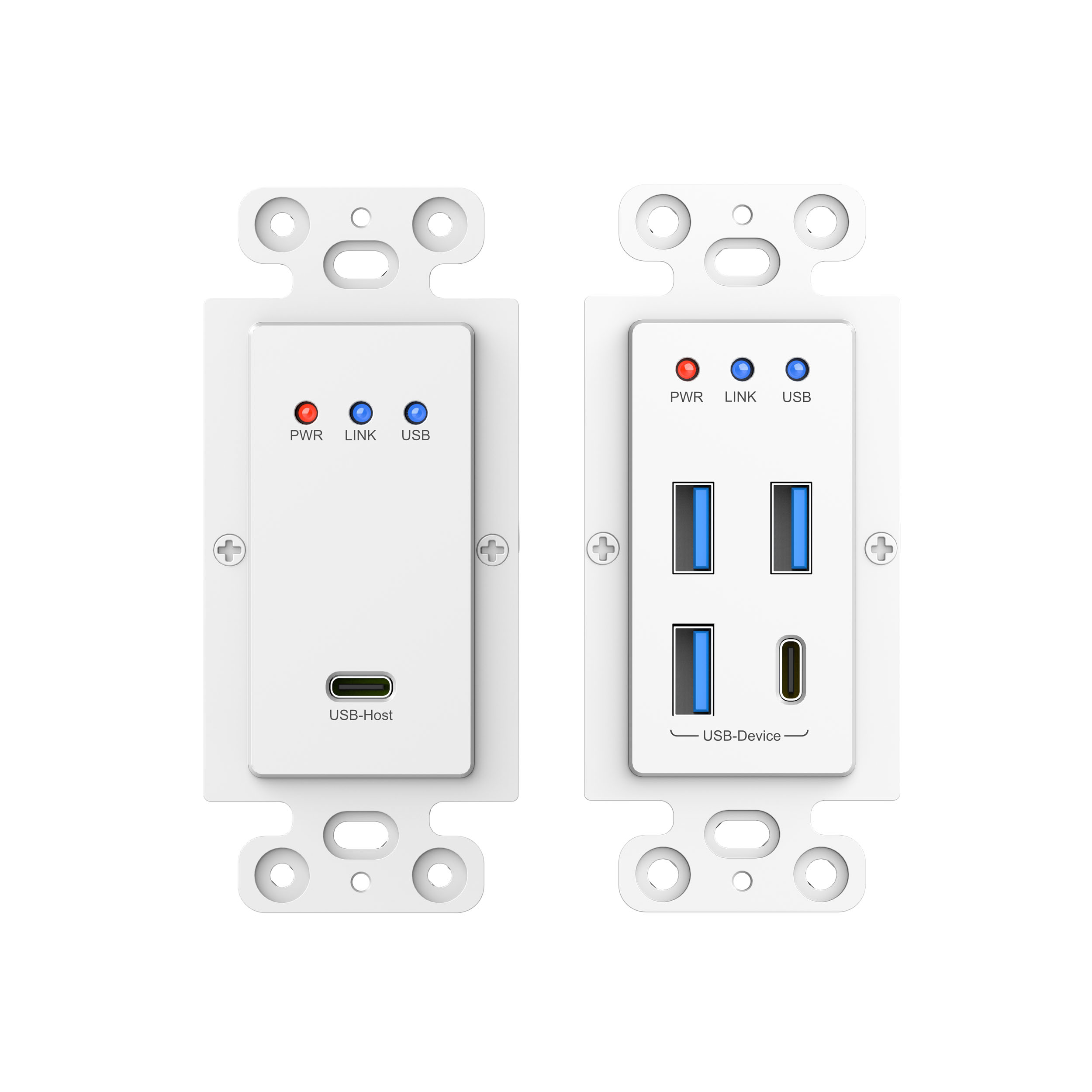 HDBaseT USB 3.2 Gen1 Wallplate Extender-100m