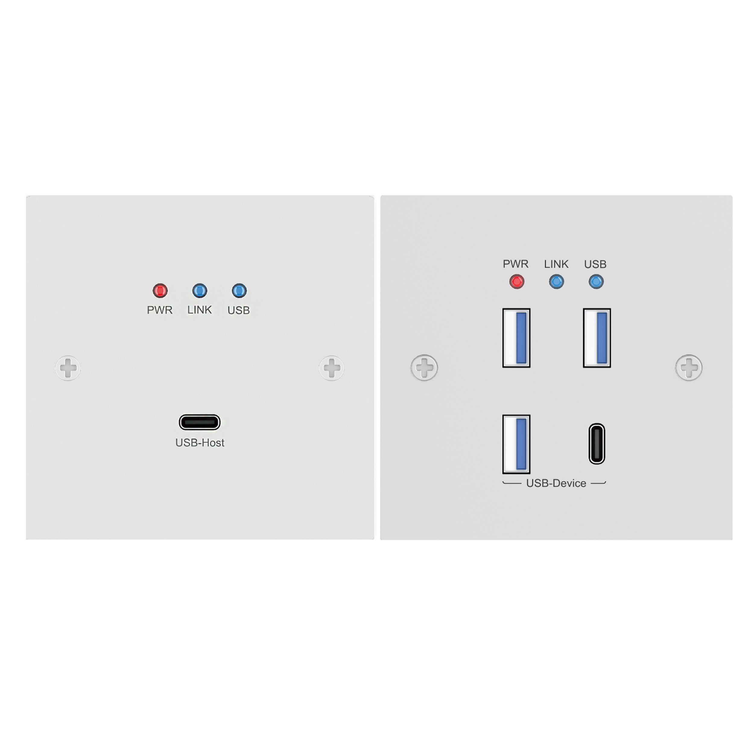HDBaseT USB 3.2 Gen1 Wallplate Extender-100m