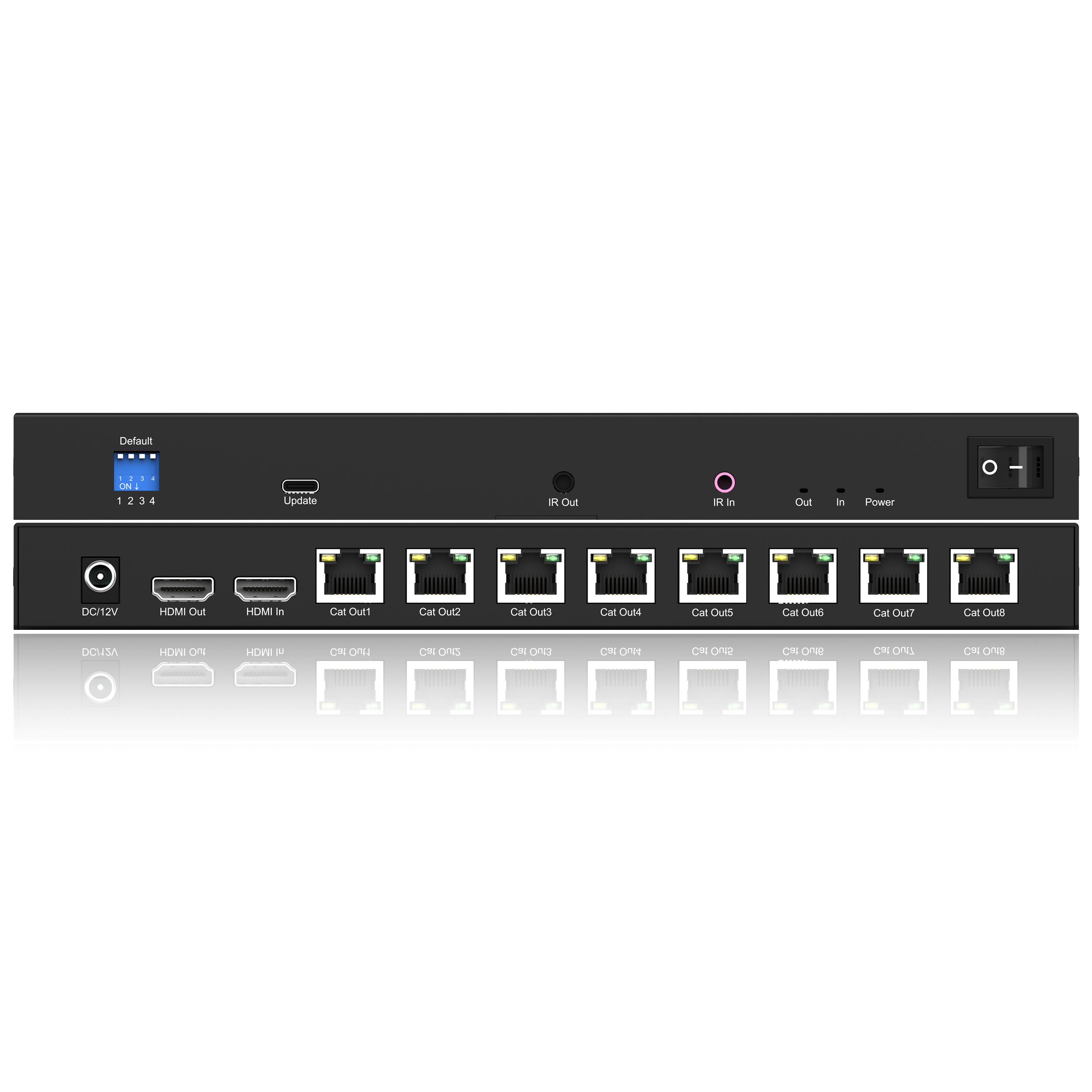 1x8 HDMI Splitter Extender - Up to 50m 4K@30Hz 4:4:4